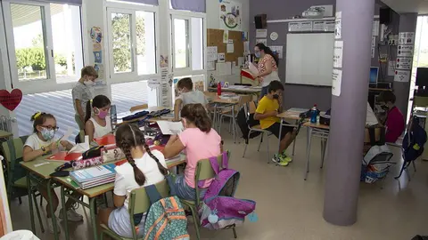 Escola Minyons d'Urgell de Fondarella, el primer dia del curs 2020-21