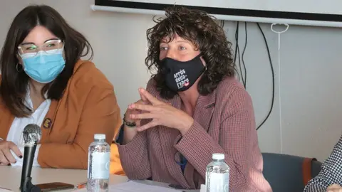 Salvador Miret
Pla mitjà de la consellera d'Agricultura, Teresa Jordà, amb la directora general de Joventut, Laia Girós, durant la inauguració del 1r Networking Odisseu Segrià, el 8 d'octubre del 2020 a l'Escola Agrària d'Alfarràs. (Horitzontal)
