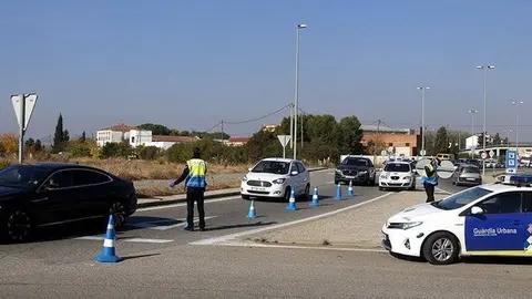 La Guàrdia Urbana de Lleida control a la N-230 direcció Lleida