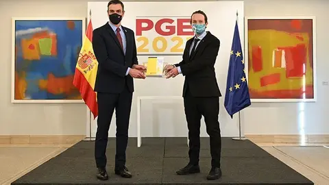 President Sánchez i vicepresident Iglésias presenten el PGE