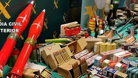 Modtra de la munició interceptada en l'operació de la @GuárdiaCivil