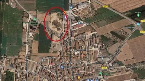 Planol de la situació del camp de futbol vell