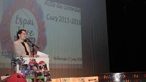 Òscar Gallinat en un acte de les activitats que gestionava a Mollerussa @Territoriscat