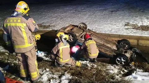 Els serveis d'emergència en el lloc de l'accident @LaMañana