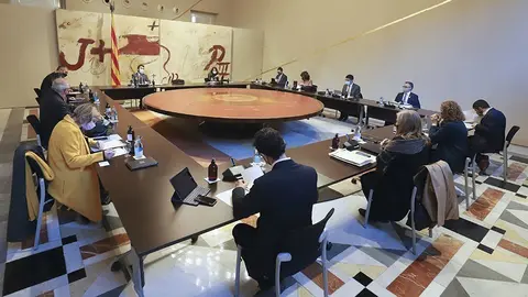 Reunió del Consell Executiu del Govern en funcions a Palau de la Generalitat