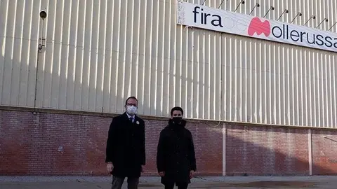 Marc Solsona i Joel Bastons en els Pavellons Firals de Mollerussa