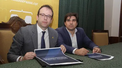 l'Alcalde Marc Solsona i el regidor Narcís Romà