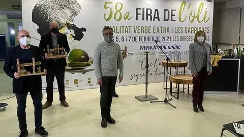 Acte de reconeixement a Hostalers de Catalunya de la Fira de l'Oli de les Borges