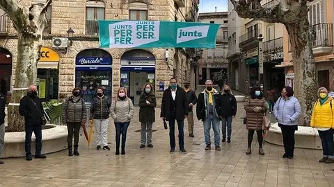 Diari Josep Rull i l'equip de Junts a Mollerussa