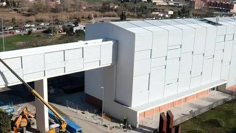 Pla general de l'edifici polivalent annex a l'Hospital Arnau de Vilanova de Lleida, l'11 de febrer del 2021. (Horitzontal)