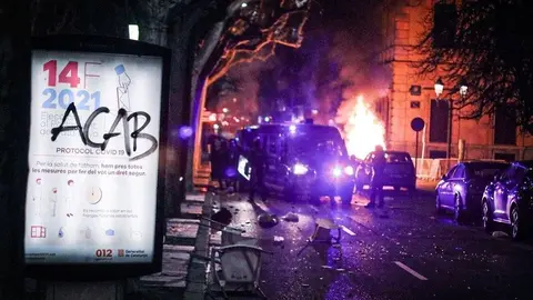 Protesta manifestació 16F Lleida Pablo Hasél - Eduard Subirats Ferré