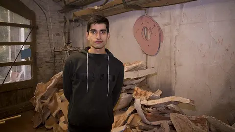 El mestre geganter Jordi Arnau Espuga