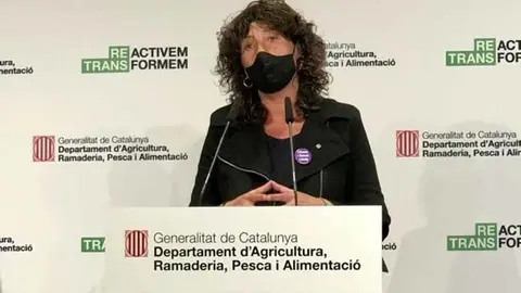 La consellera Teresa Jordà en un moment de la presentació @Agricultura
