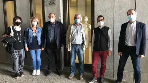 El conseller Jaume Montfort visita la nova seu judicial a Aitona @Aitona