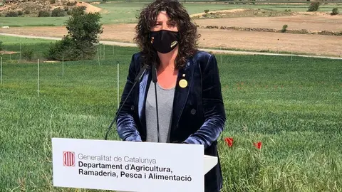 La consellera Teresa Jordà, la concentració parcel·laria Agramunt @Agricultura