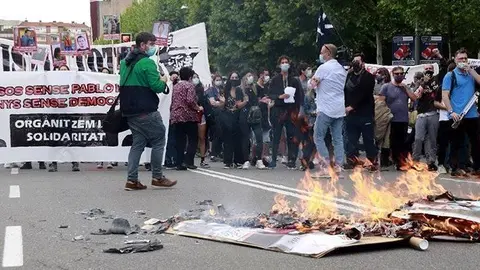 Manifestació a favor de Pablo Hasel, davant del Rectorat @AnnaBerga