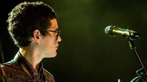 Eduard Polls, saxofonista de Reggae per xics. Fotografia: Gaspar Morer.