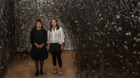 Chiharu Shiota i Ana Vallés @JosepA.Pérez