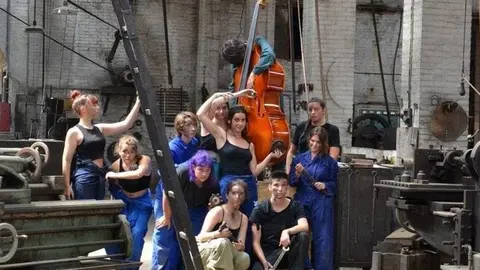 Espectacle del 'Projecte Matriu' al Museu Trepat de Tàrrega.