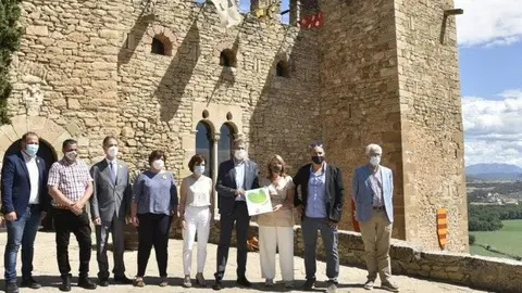 El Castell de Montsonís ha acollit la presentació de 'Lleida, vola de nou'.