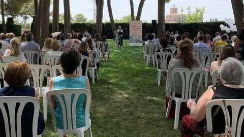 Durant la cerimònia 'Silencis amb llum'.