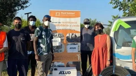 El Consell de Zona 01 desenvolupa un projecte d’horts comunitaris a Rufea amb la comunitat senegalesa.