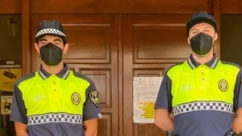 Els dos nous funcionaris d'Alpicat.