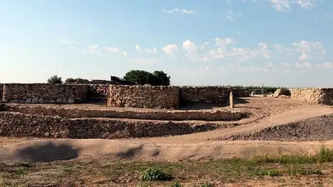 Pla obert del jaciment dels Vilars d'Arbeca, el 29 de juliol del 2021. (Horitzontal)