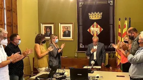 El ple de renúncia d'Enric Mir a l'alcaldia de les Borges @AjBorges