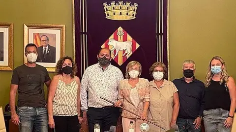 L'alcaldessa Núria Palau, amb el seu Equip de Govern @LesBorges