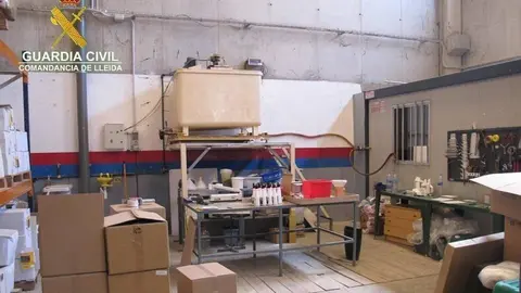 Foto nau de la Noguera des d'on es proveïen productes fitosanitaris de forma il·lícita - Foto: Guàrdia Civil de Lleida