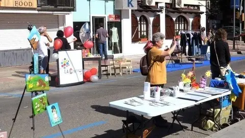 Celebració del primer Parking Day a Lleida el 2019.
