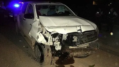 El tot terreny que va provocar l'accident mortal a l'A-22 a Lleida @Mossos