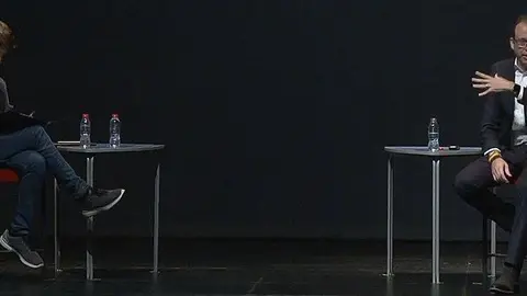 Oriol Bosch modera el debat amb Marc Solsona Portada @Territoriscat
