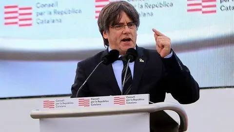 Carles Puigdemont,en un acte del Consell per la República - Foto: Eli Don
<h1> </h1>