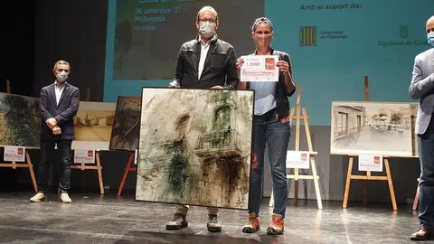 Aida Mauri  guanyadora del Concurs de Pintura Ràpida de Mollerussa @AjMollerussa