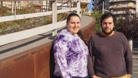 L'Alex i la Maria, artífex de La Maleta Creativa. Fotografia: Cristina Mongay.