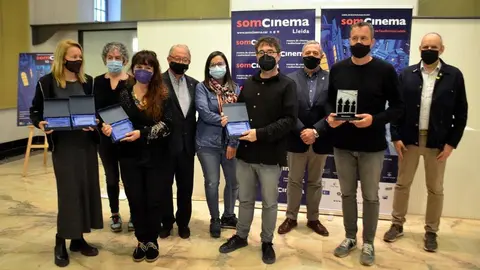 Premiats a la 12a edició del Som Cinema del 2021 ©ACN