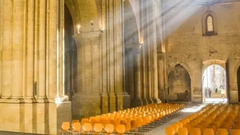 Nau central de la Seu Vella de Lleida.