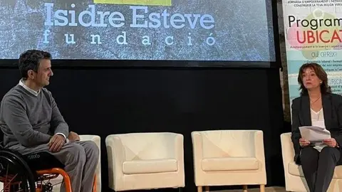 Esteve durant la seva intervenció a 'Canvi=Oportunitat'