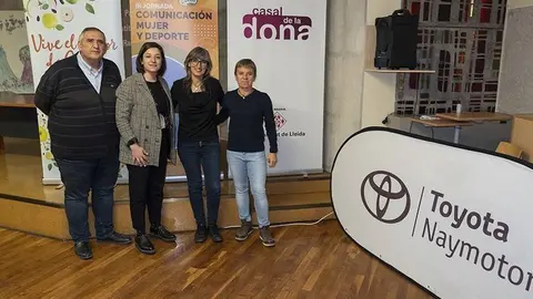 Gimena, Gomà, Castro i Fillat presenten la Jornada Comunicació, Dona i Esport  ©JosepAPérez