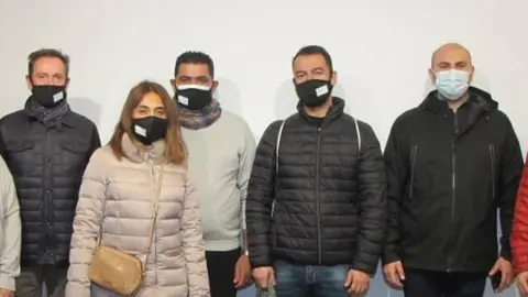 La delegació libanesa, amb professorat de l'EPS / Foto: EPS-UdL