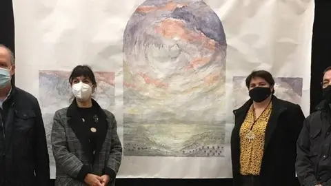 Josep Minguell, Maria Alba Pijuan Vallverdú, Estefania Rufach i Josep Maria Vilaseca. Foto: Arxiu Minguell.