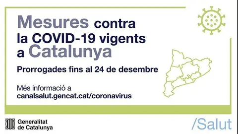 Mesures contra la COVID-19 prorrogades fins al 24 de desembre
