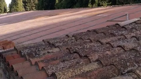 Treballs de renovació de les cobertes del cementiri de Tàrrega