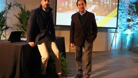 Els representants d'Eurofund Group, Ion Saralegui i Salvador Arenere, abans de presentar el projecte Promenade Lleida a la Seu Vella 
Data de publicació: dimecres 09 de febrer del 2022, 13:30
Localització: Lleida
Autor: Salvador Miret