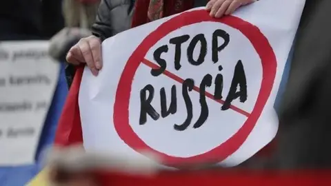 Protesta Guerra Ucraïna. Cedida.