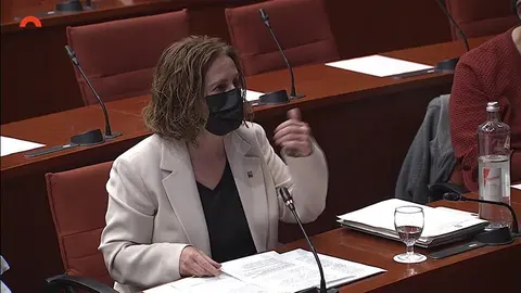 Sílvia Romero intervenció en la comissió del Parlament ©Parlament