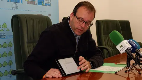 Marc Solsona explica el pla de mobilitat ©JosepAPérez