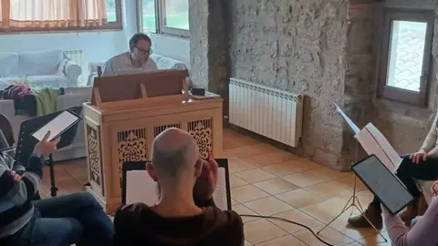 Assaig de la 'Missa regalis' de Francesc Valls